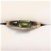 Image 1 : STERLING SILVER PERIDOT RING