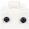 Image 1 : 10K YELLOW GOLD SAPPHIRE EARRINGS