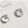 Image 2 : 10K YELLOW GOLD CUBIC ZIRCONIA EARRINGS