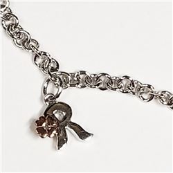 STERLING SILVER DIAMOND BRACELET