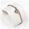 Image 2 : STERLING SILVER DIAMOND BRACELET