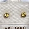 Image 1 : 14K YELLOW GOLD YELLOW TOPAZ EARRINGS