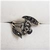 Image 2 : STERLING SILVER MARCASITE RING SIZE 5.75