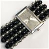 Image 3 : 1) BLACK AND SILVER BEADED WATCH