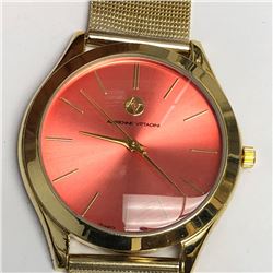 24) ANNE KLEIN BLACK LEATHER WOMENS WATCH