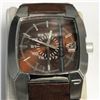 Image 1 : 37) DIESEL  BROWN LEATHER MENS WATCH