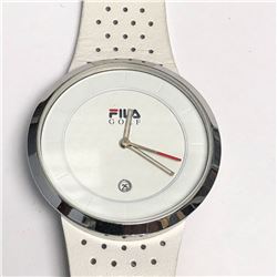 46) FILA GOLF WHITE LEATHER WATCH