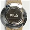 Image 2 : 46) FILA GOLF WHITE LEATHER WATCH