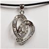 Image 1 : 78) STERLING SILVER CUBIC ZIRCONIA NECKLACE