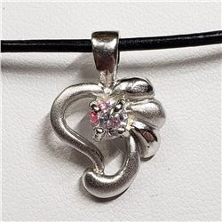 99) STERLING SILVER CUBIC ZIRCONIA NECKLACE