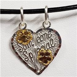 94) GOLD-PLATED STERLING SILVER NECKLACE