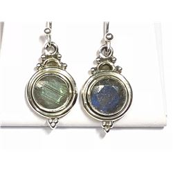29) STERLING SILVER LABRADORITE EARRINGS