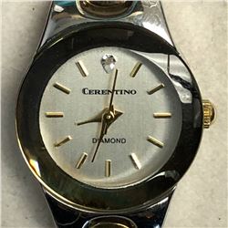 19) CERETINO DIAMOND WATCH WORKING