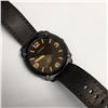 Image 2 : 28) FOSSIL BLACK AND DARK BROWN WATCH WORKING