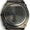 Image 3 : 28) FOSSIL BLACK AND DARK BROWN WATCH WORKING