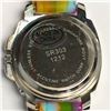 Image 3 : 29) MULTICOLOURED WATCH WITH PEACE SYMBOL WORKING