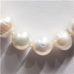 58) STERLING SILVER FRESHWATER PEARL NECKLACE