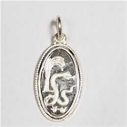 98) STERLING SILVER SNAKE PENDANT