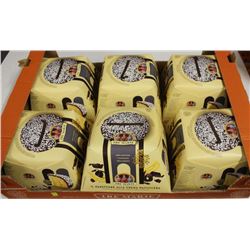 LOT OF 6 TRE MARIE DARK CHOCOLATE COATED PASTRIES