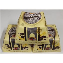 LOT OF 3 TRE MARIE DARK CHOCOLATE COATED PASTRIES