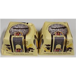 LOT OF 2 TRE MARIE DARK CHOCOLATE COATED PASTRIES