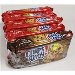5 PACKS OF CHIPS AHOY! COOKIES- CHUNKS/CHEWY