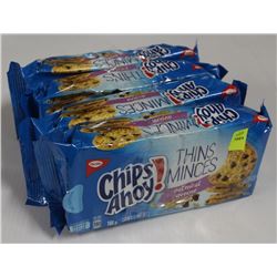 4 PACKS OF CHIPS AHOY! THINS COOKIES- OATMEAL