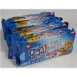 4 PACKS OF CHIPS AHOY! THINS COOKIES- OATMEAL