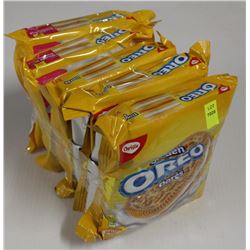 5 PACKS OF GOLDEN OREO COOKIES