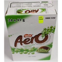 BOX OF AERO PEPPERMINT CHOCOLATE BARS