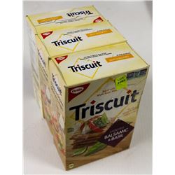 3 BOXES OF BALSAMIC AND BASIL TRISCUITS