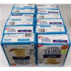 12 BOXES OF GOOD THINS SEASAME RICE CRACKERS