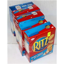 4 BOXES OF RITZ AND BOX OF SWISS CHEESE
