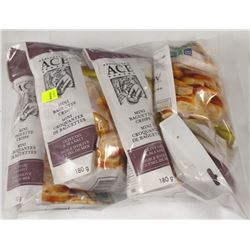 BAG OF ACE OLIVE OIL AND SEASALT BAGUETTE CRISPS