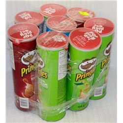8 TUBES OF ASSORTED PRINGLES