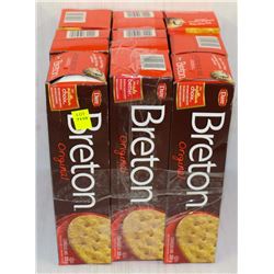 10 BOXES OF BRETON CRACKERS