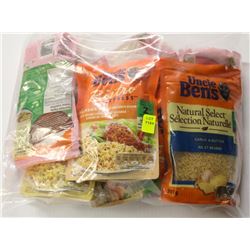 BAG OF ASSORTED UNCLE BENS RICE