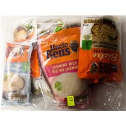 BAG OF ASSORTED UNCLE BENS RICE