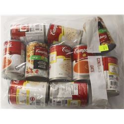 10 CANS OF ASSORTED CAMPBELLS SOUPS