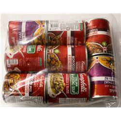 8 CANS OF ASSORTED CAMPBELLS SOUPS
