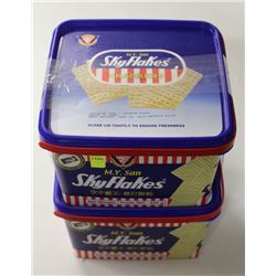 2 CASES OF SKYFLAKES SALTINE CRACKERS