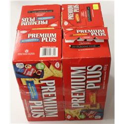 4 BOXES OF PREMIUM PLUS SALTED TOP CRACKERS