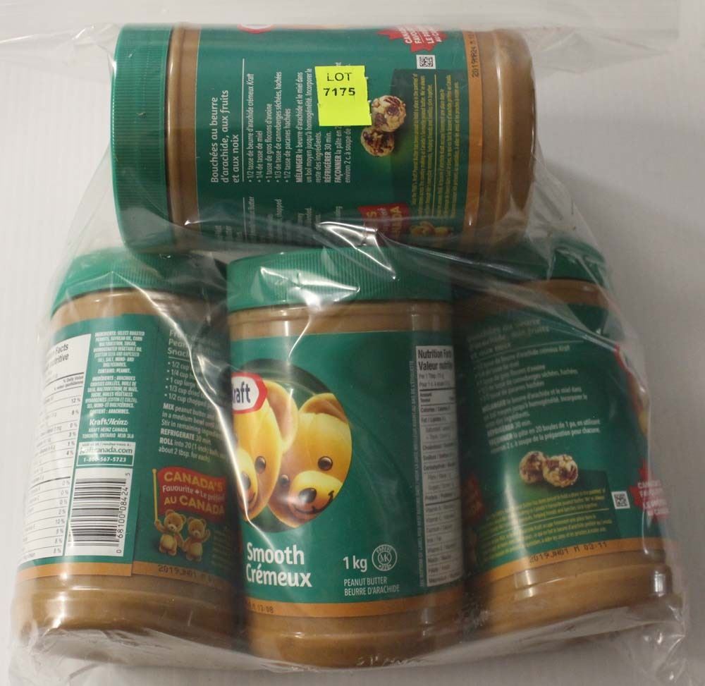 5 JARS OF KRAFT SMOOTH PEANUT BUTTER