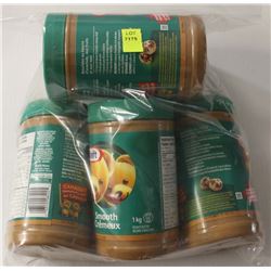 5 JARS OF KRAFT SMOOTH PEANUT BUTTER