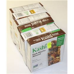 6 BOXES OF KASHI DARK MOCHA ALMOND BARS