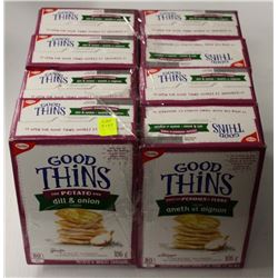 8 BOXES OF GOOD THINS POTATO CRACKERS