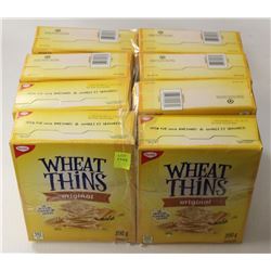 8 BOXES OF WHEAT THINS ORIGINAL CRACKERS