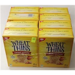 8 BOXES OF WHEAT THINS SWEET POTATO CRACKERS