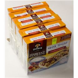 6 BOXES OF QUAKER CRANBERRY ALMOND YOGURT BARS