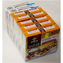 7 BOXES OF QUAKER CRANBERRY ALMOND YOGURT BARS